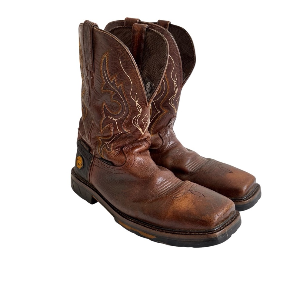Justin Original Western Cowboy Workboot Comp Toe Men’s 10.5 EE
